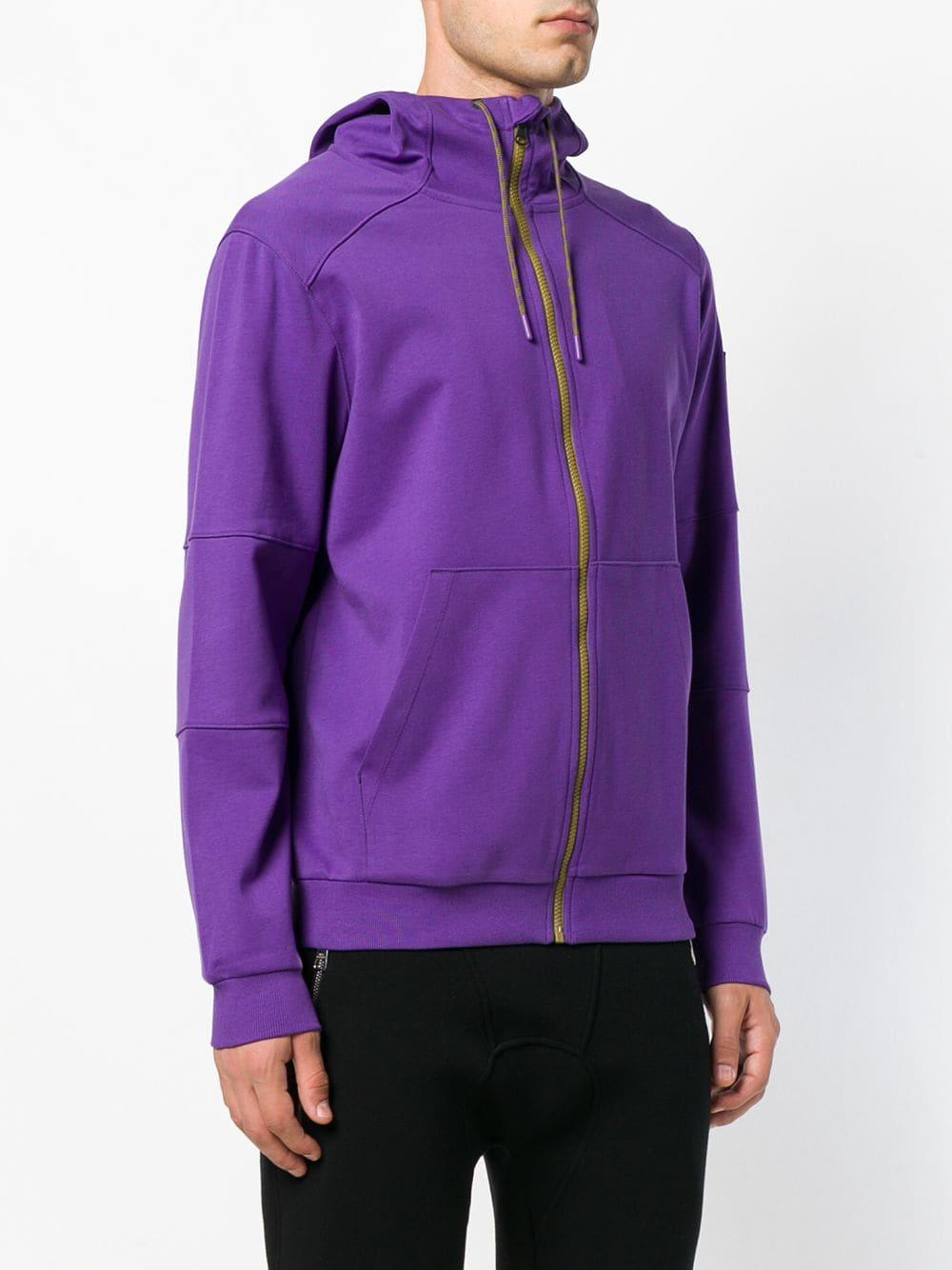 The North Face Cotton Hooded Jersey Jacket in Purple for Men Lyst