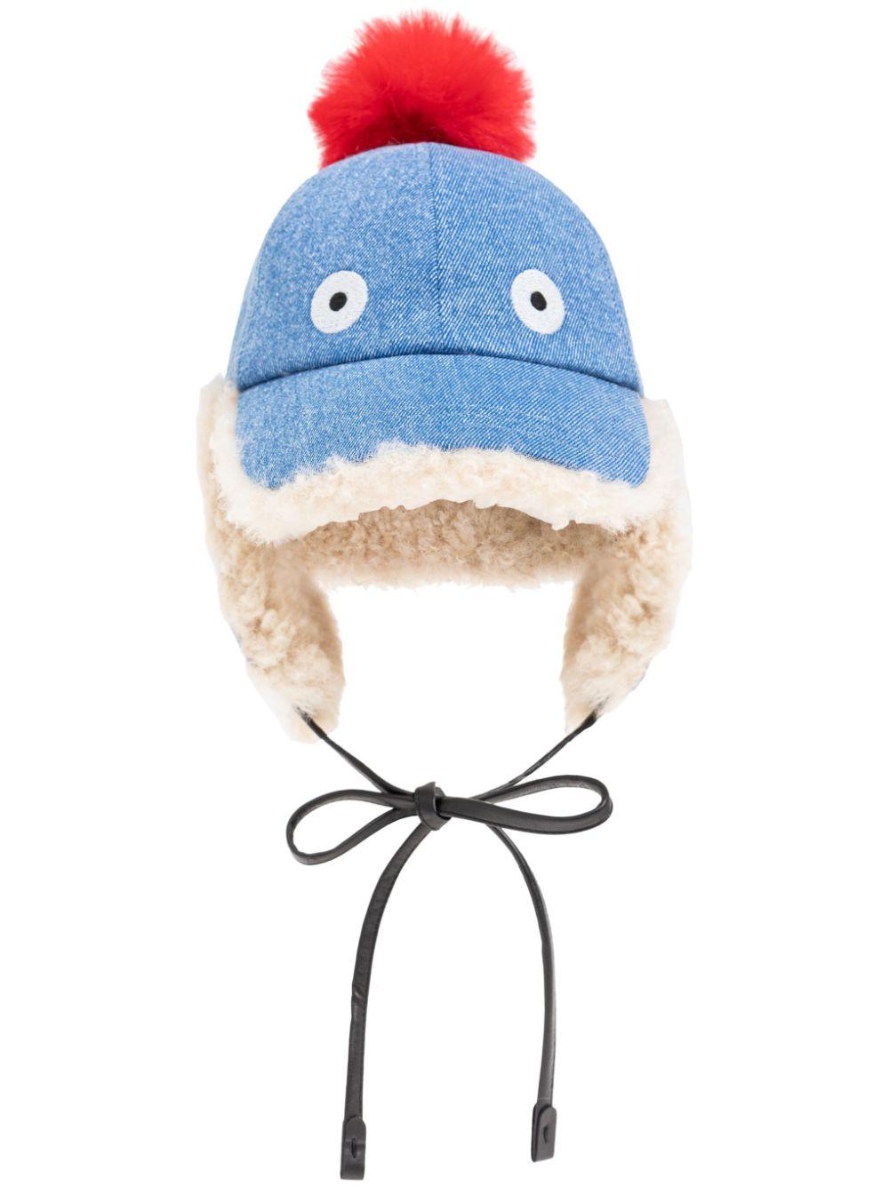 Marni Beanie With Pom-Pom in Blue | Lyst display picture 2