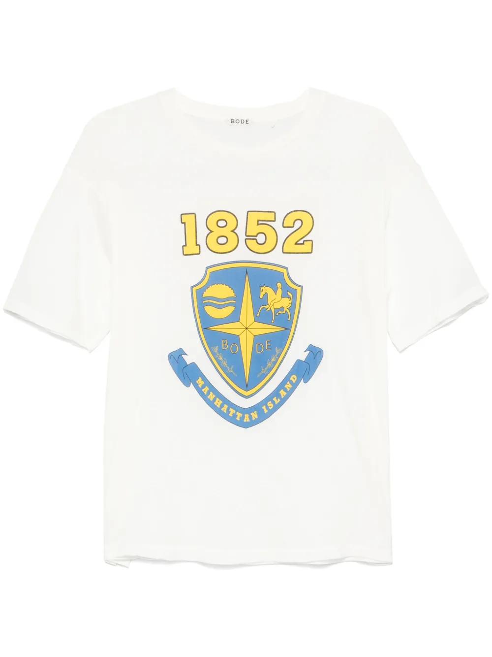 【関税込み】Bode ホワイト Crest リバーシブル Tシャツ BODE NEW YORK REVERSIBLE CREST TEE
