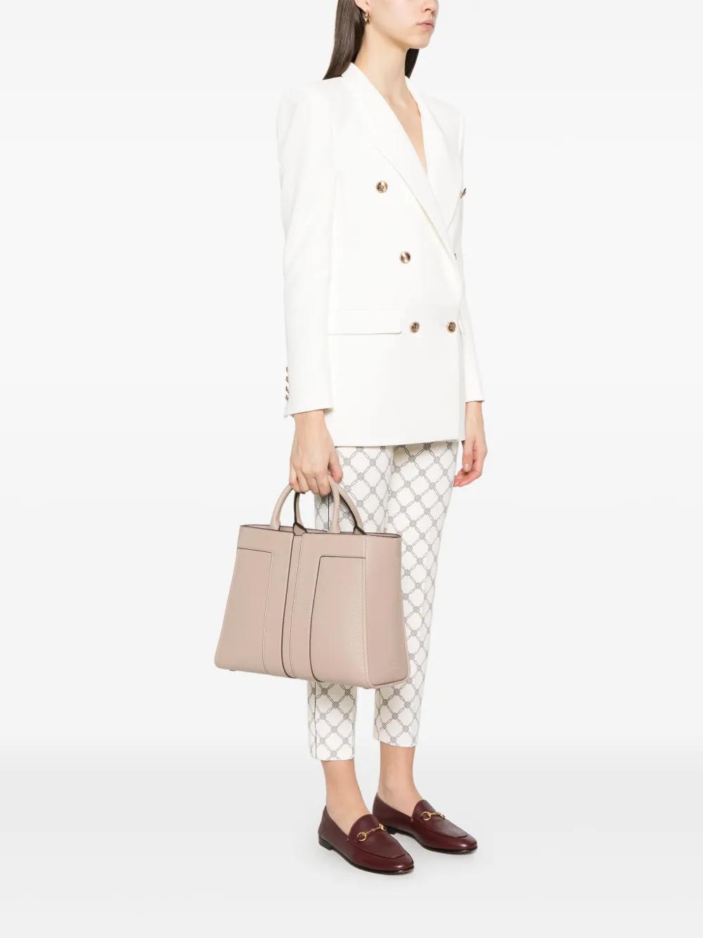 Elisabetta Franchi Textured Tote Bag in Pink | Lyst
