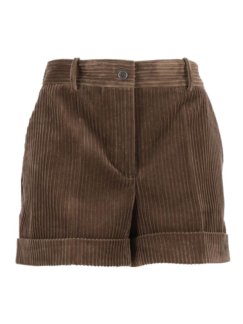 Short Velours Bleu Bermuda Velours Femme Shorts Velours Côtelé