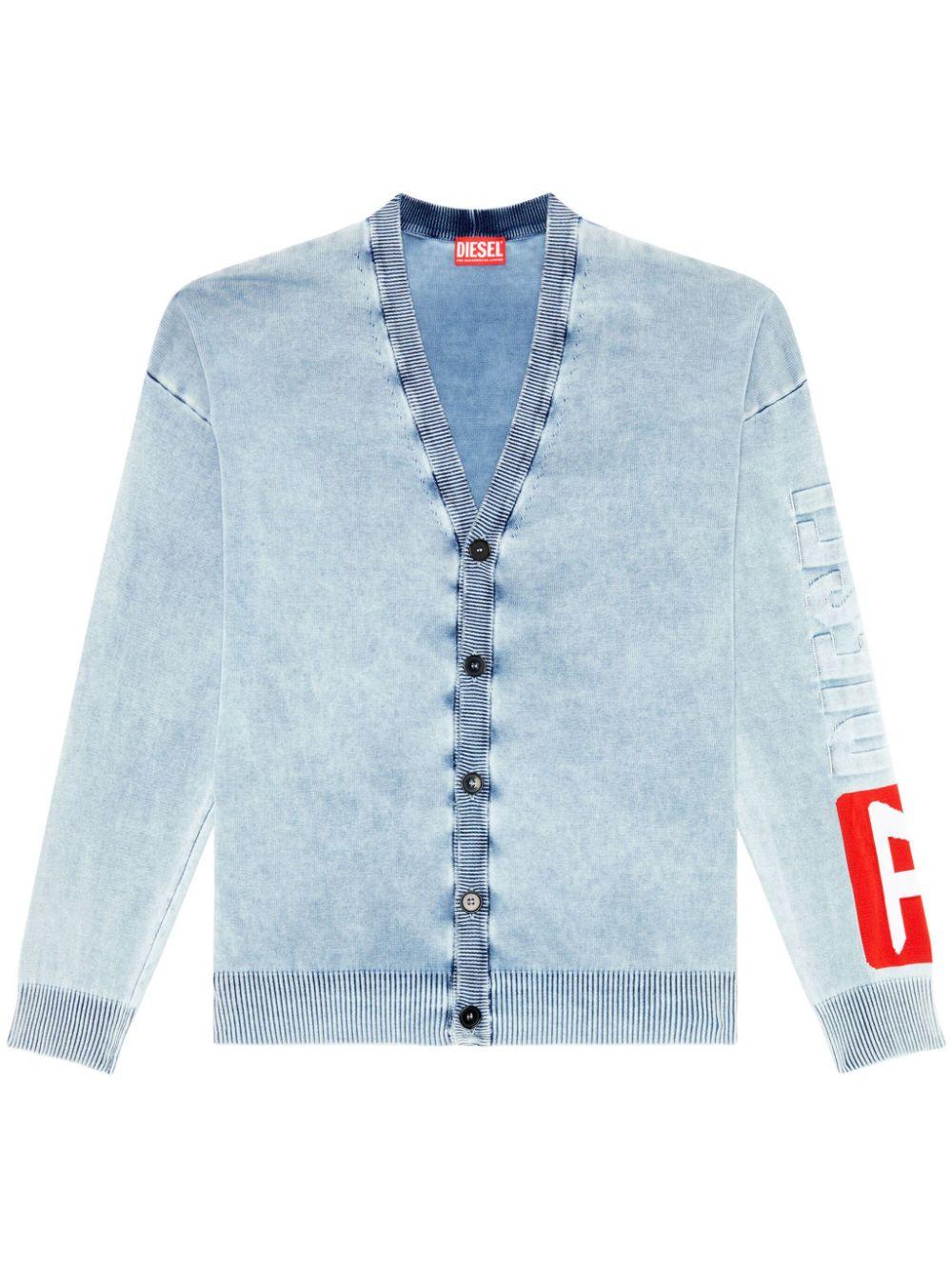 DIESEL カーディガン DIESEL ディーゼル ニットカーディガン レディース バックカット