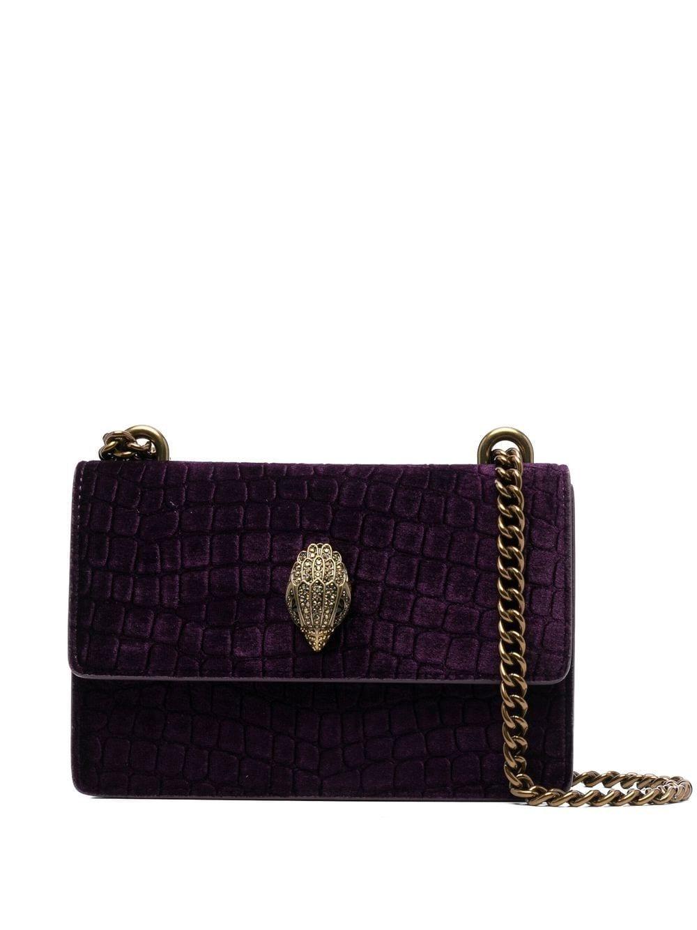 Kurt Geiger Shoreditch Crocodileeffect Shoulder Bag in Purple Lyst