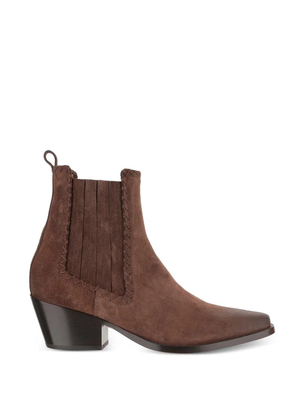 Bottes Cavalières En Cuir Marron Sartore - Pointure 38.5 - Très Bon état