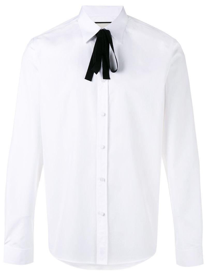 gucci bow tie shirt