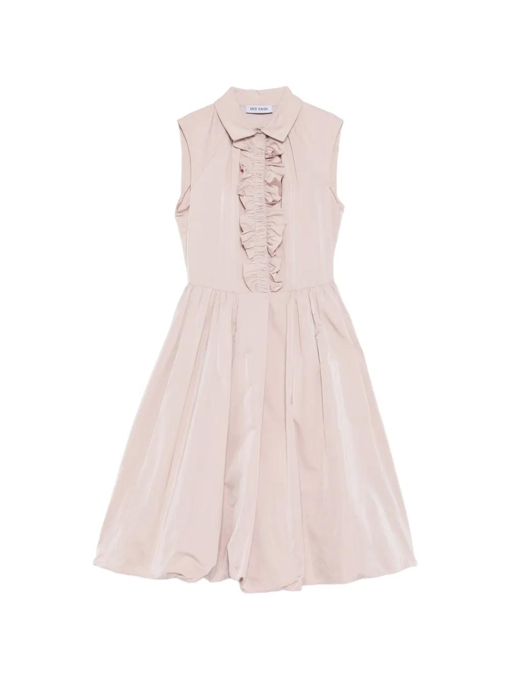 strapless open back dress Darcy La France Dianthus Pink Floral Cotton Maxi Dress main image 1