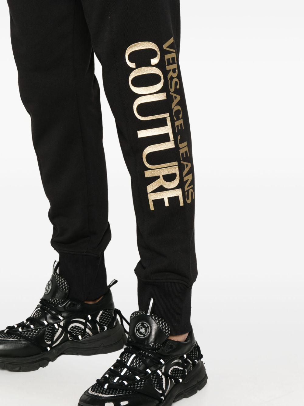 Versace Jeans Couture メンズ ブラック トラックパンツ アクティブ 
