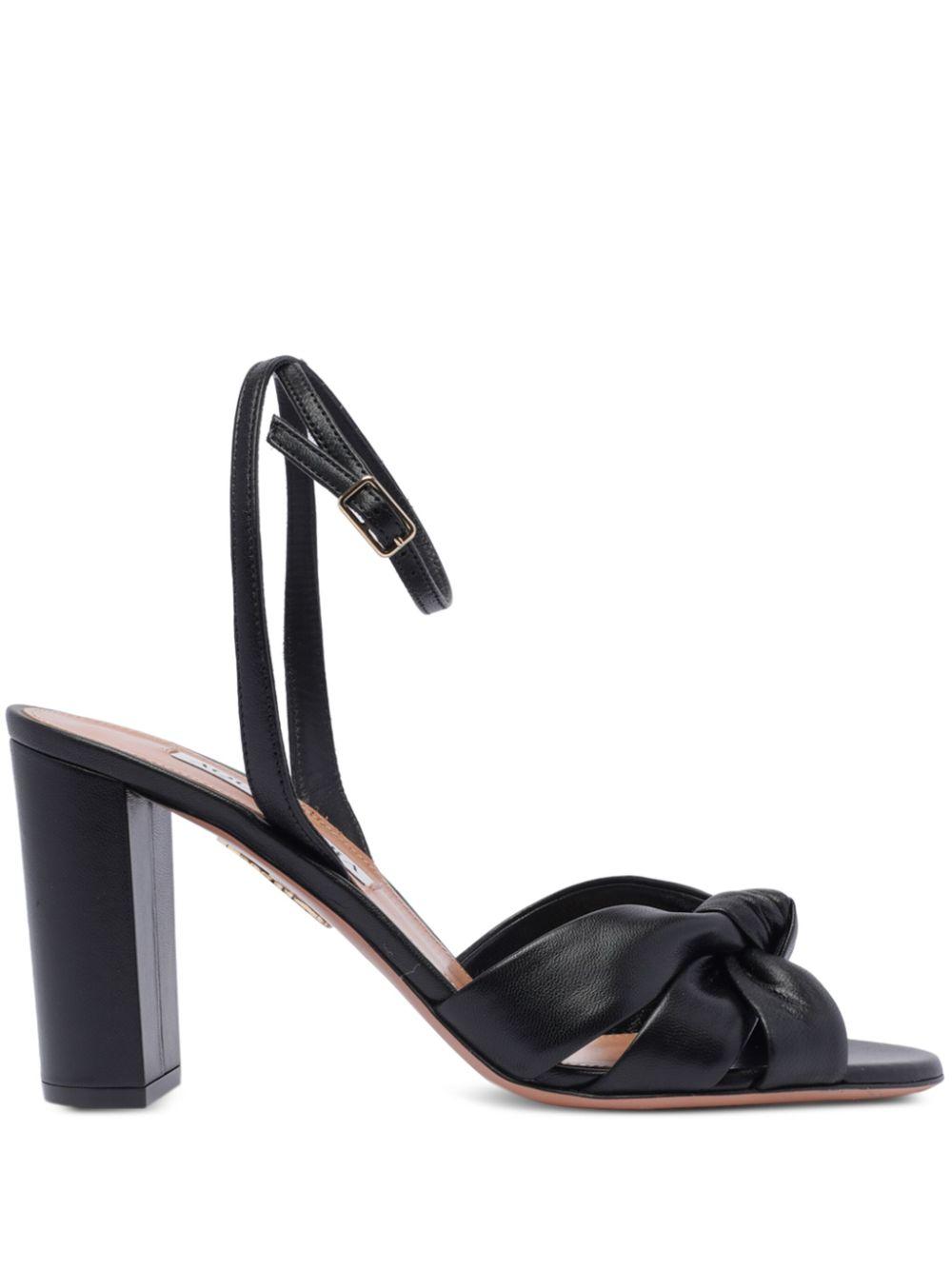 Aquazzura レディース ブラック Nina 85mm サンダル ヒール