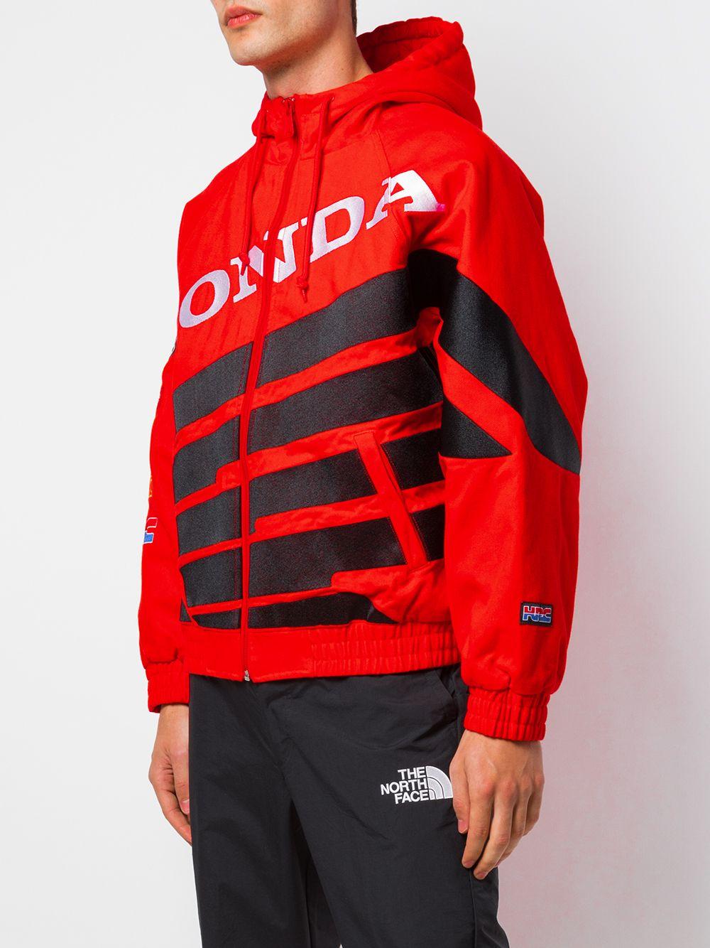 Supreme X Honda X Fox Racing Puffy Zip Up Jacket in Red for Men | Lyst