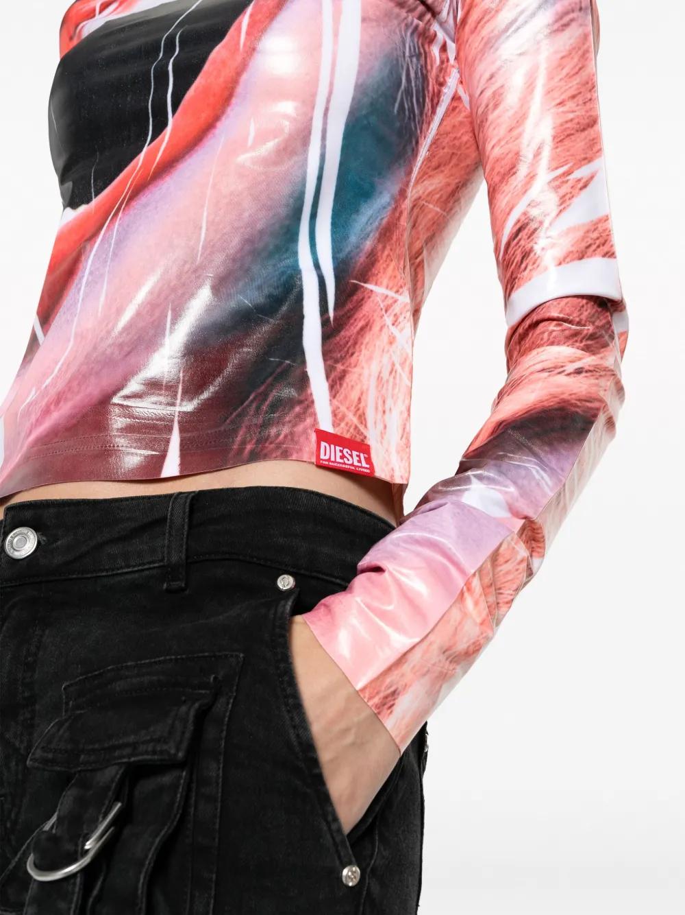 DIESEL Long-sleeve Top With Smile Print | Lyst