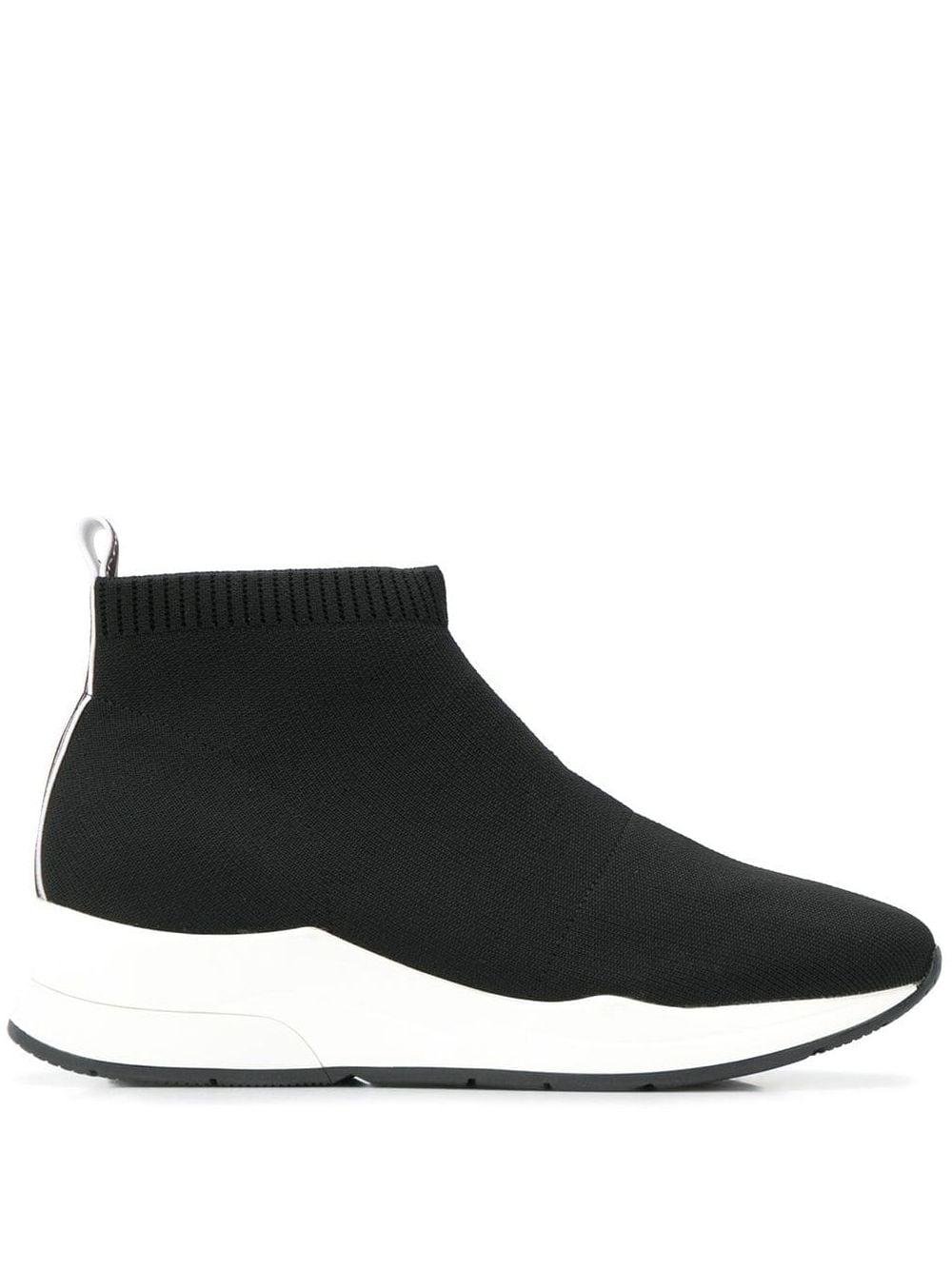 Liu Jo Knit Style Sock Sneakers in Black - Lyst