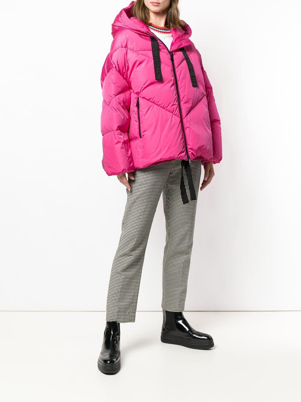 Moncler Synthetic Ibise Puffer Jacket in Pink - Lyst
