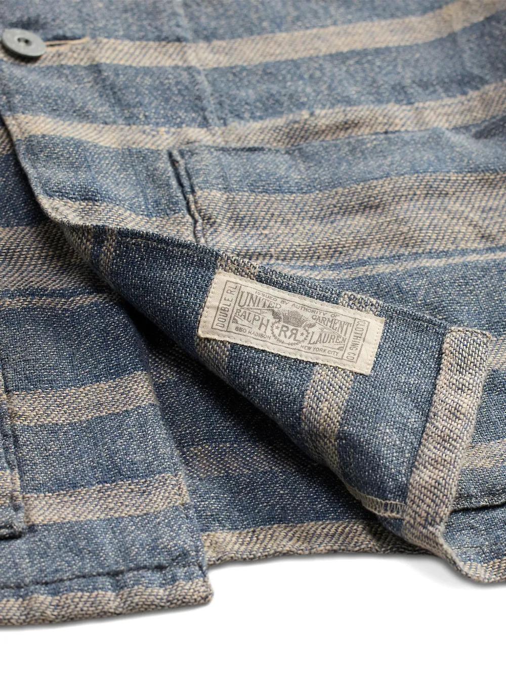 メンズ RRL ストライプ シャツ グレー | Lyst