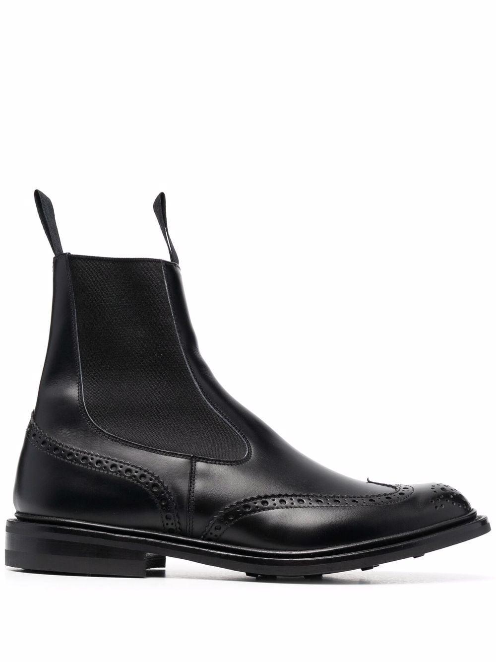 Tricker's Henry Leather Boots in Black for Men | Lyst
