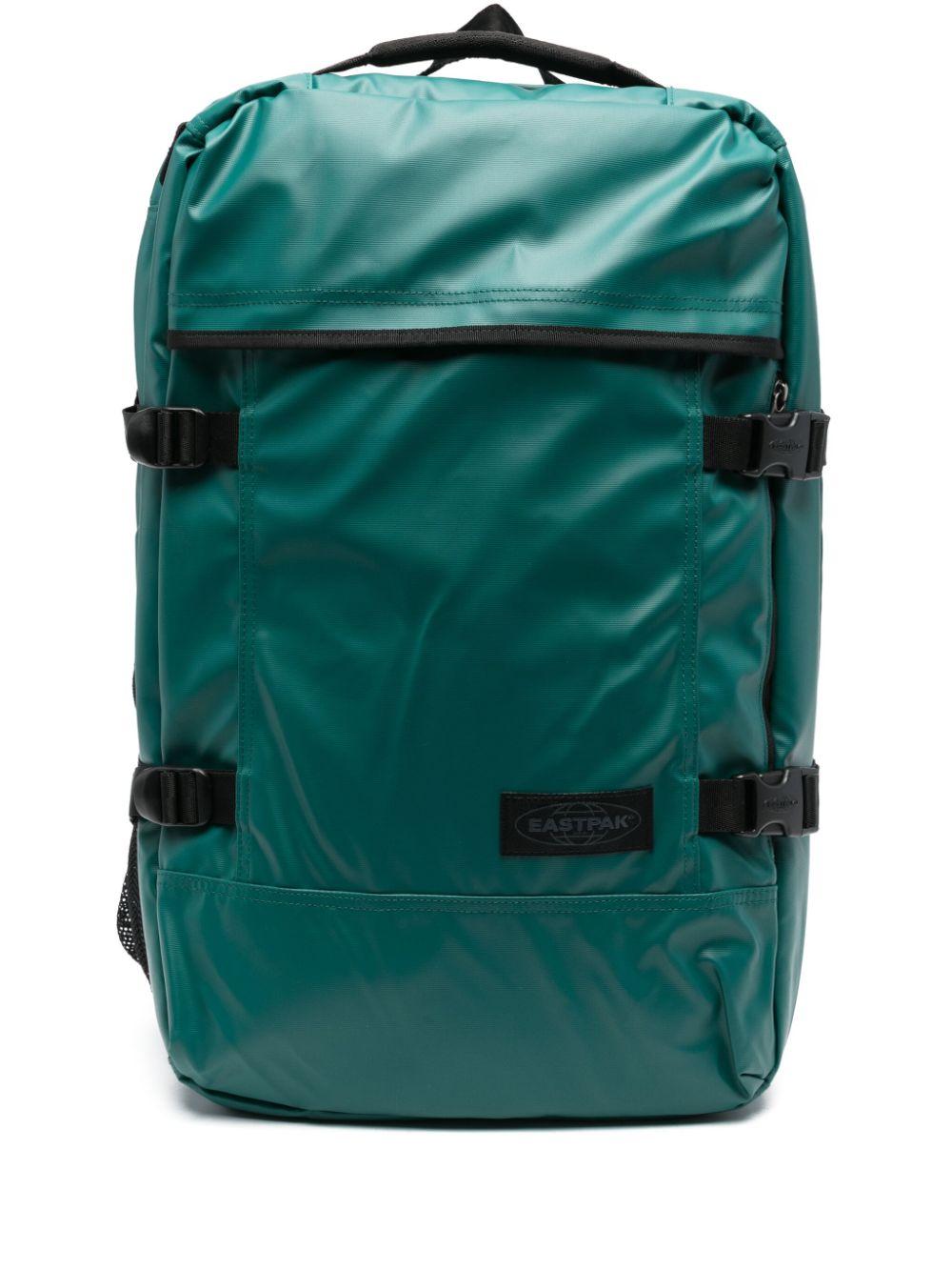 EASTPAK USED グリーン リュック backpack Eastpak Green Backpack Suede Leather Bottom Vintage Retro