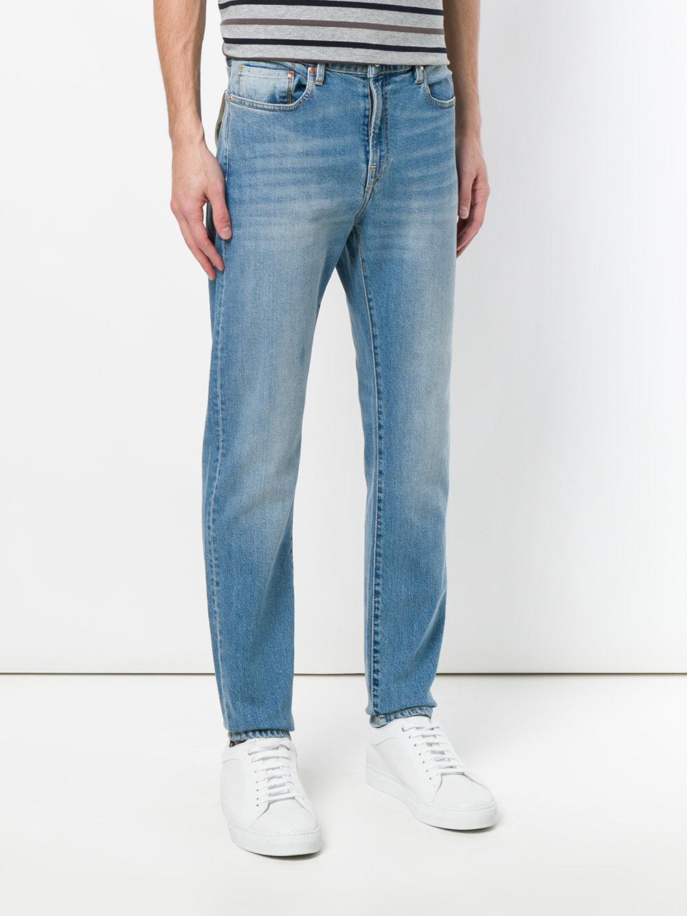 PS by Paul Smith Denim High Rise Straight Stonewashed Jeans in Blue for ...