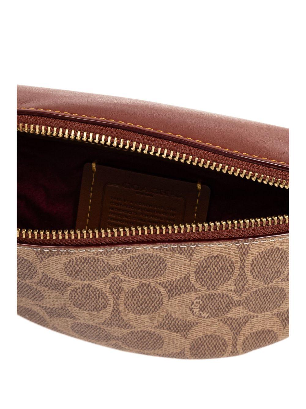 COACH Monogram Canvas Belt Bag in Brown Lyst UK