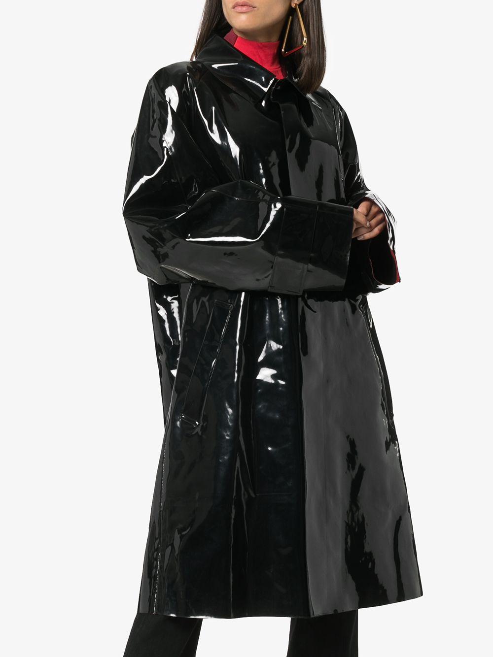 Ambush Oversized Rubber Trench Coat in Black Lyst