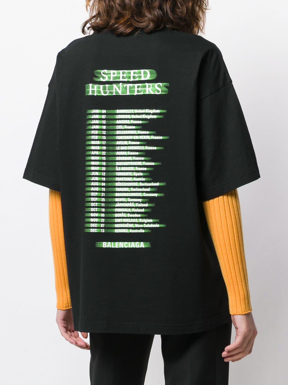 Balenciaga Baumwolle 'Speedhunters' T-Shirt in Schwarz - Lyst