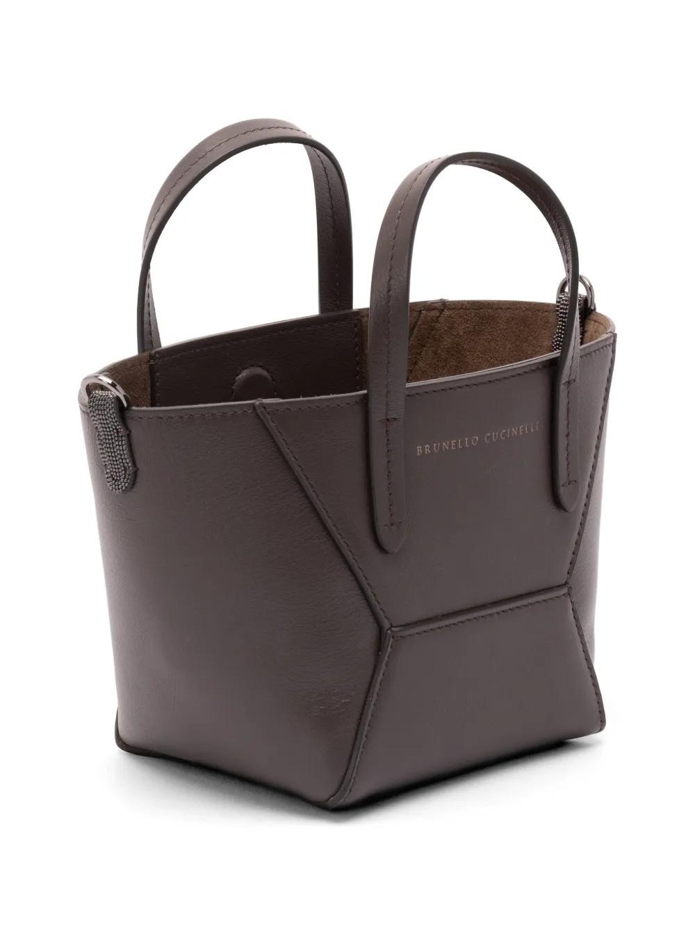 Brunello Cucinelli Bc Duo ハンドバッグ ミニ ブラウン | Lyst
