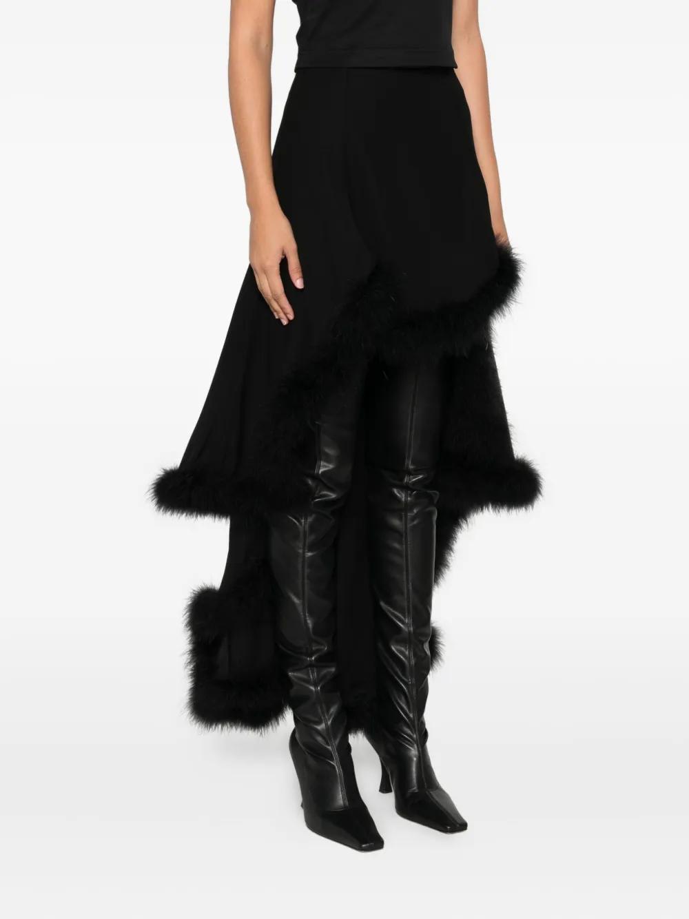 ワンピース MUGLER Women Mid Skirts 25P3RO1728859 BLACK Paneled midi dress in black - Mugler | Mytheresa
