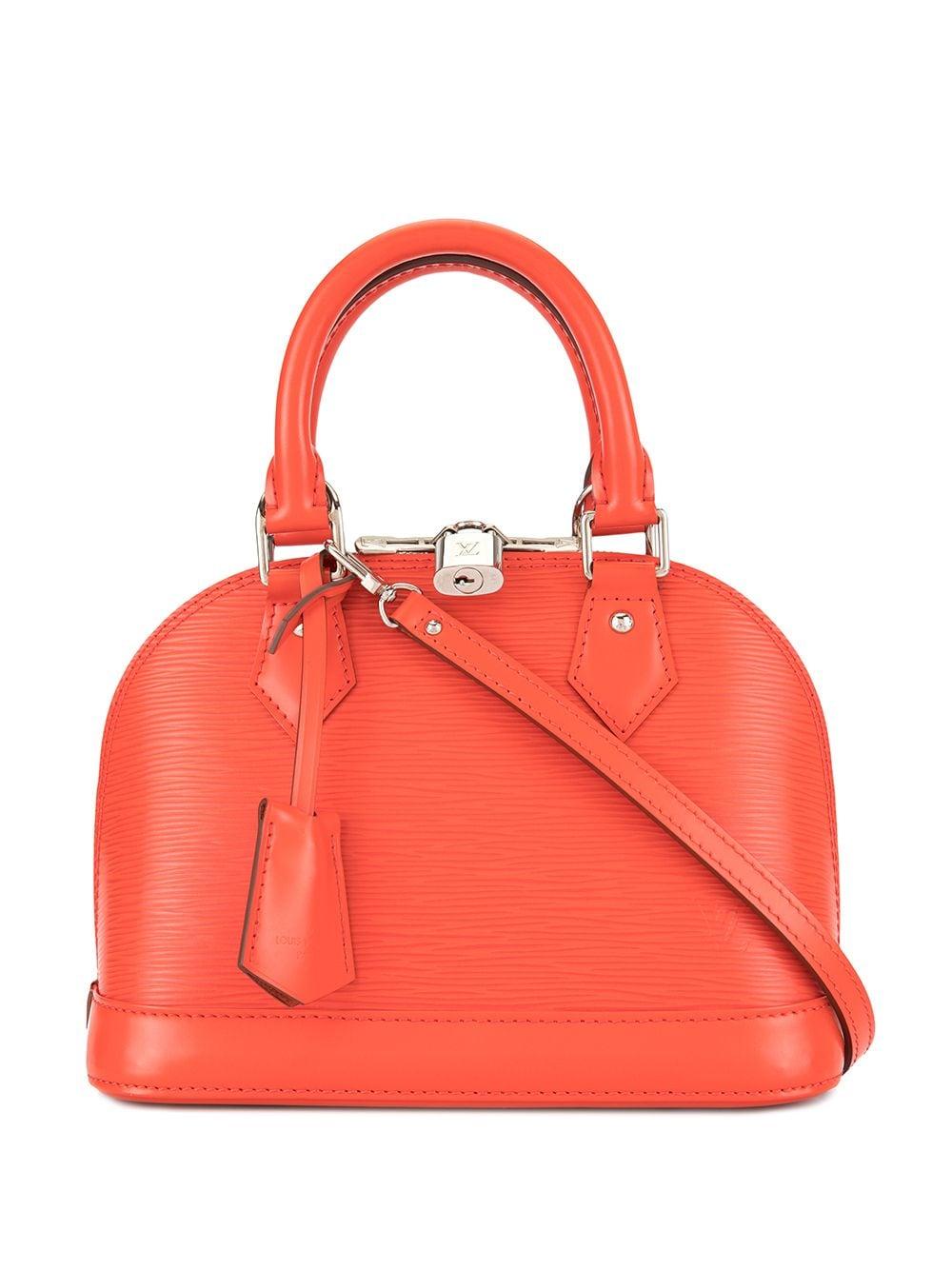 Louis Vuitton Leather Pre-owned Alma Bb 2way Hand Bag in Orange - Lyst
