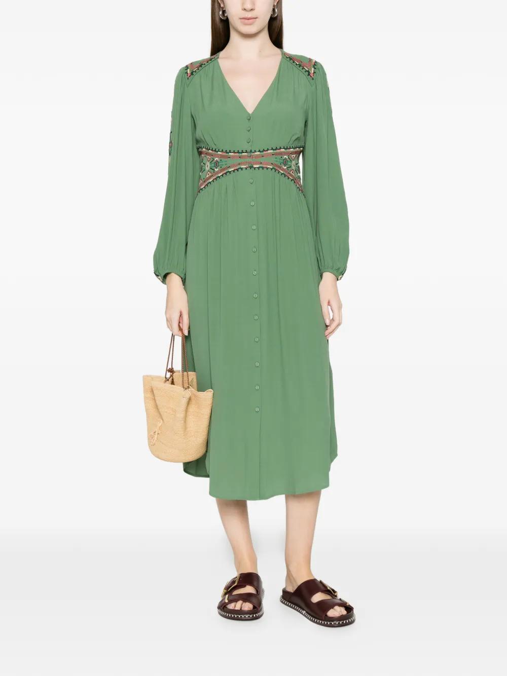 green dress bash Bash Paris Aferae Dress in Green – HARPERS EMPORIUM
