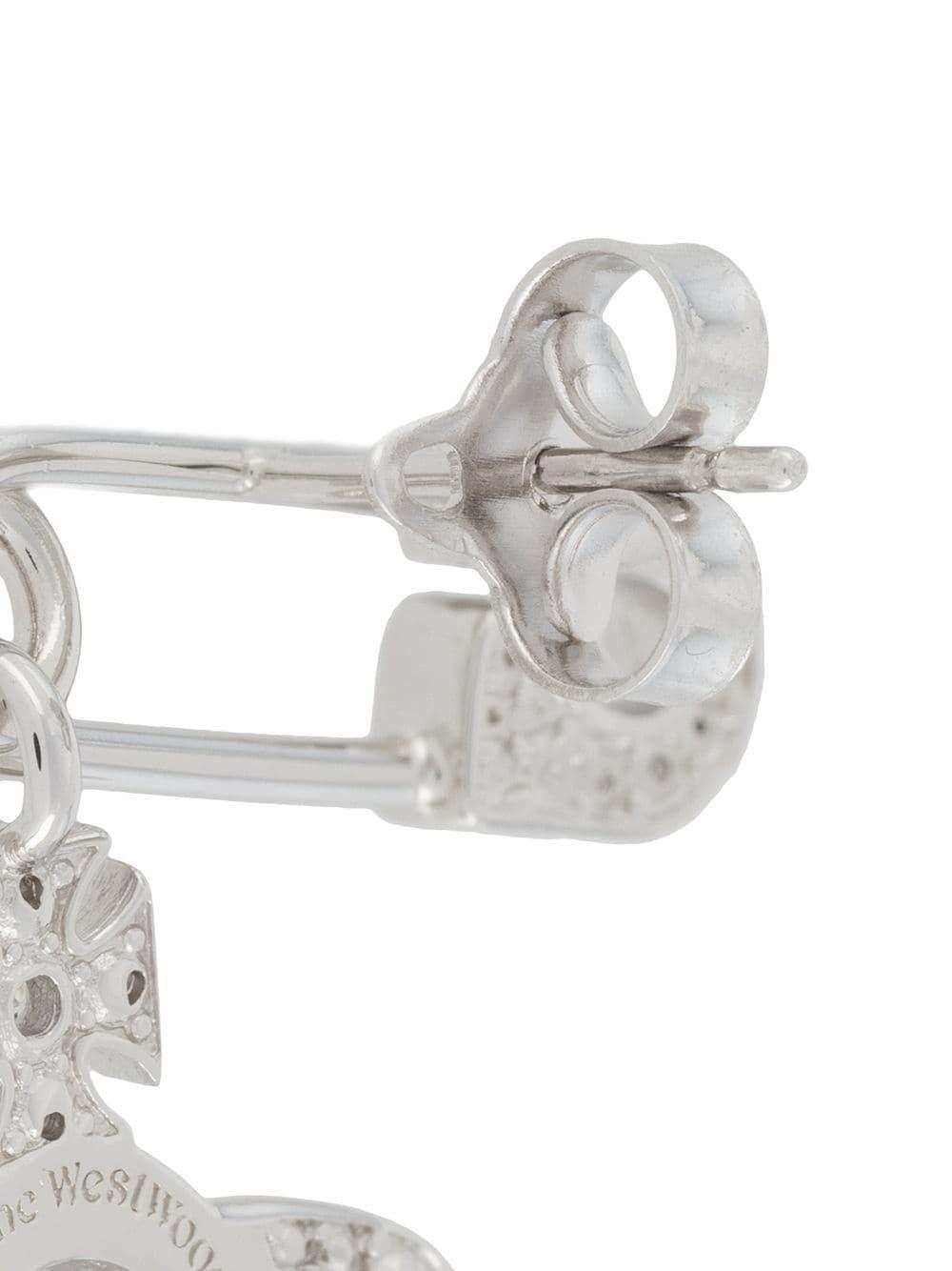 Passief Bereid Kruipen Vivienne Westwood Lucrece Safety-pin Orb Earrings in Metallic | Lyst