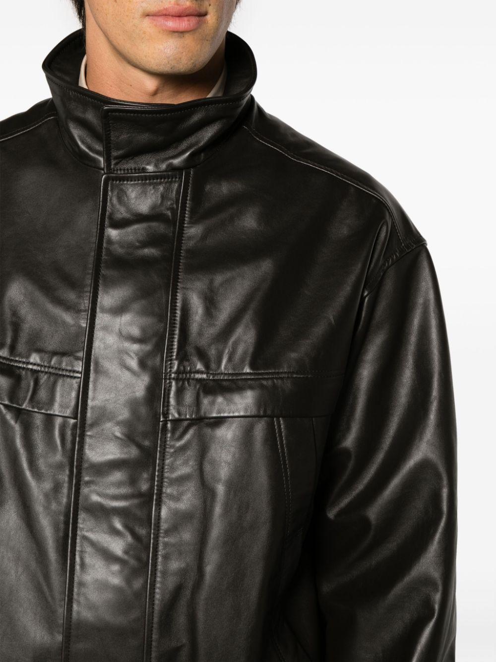 Lemaire Boxy-fit Leather Blouson in Black for Men | Lyst Lemaire Boxy-fit Leather Blouson in Black for Men | Lyst