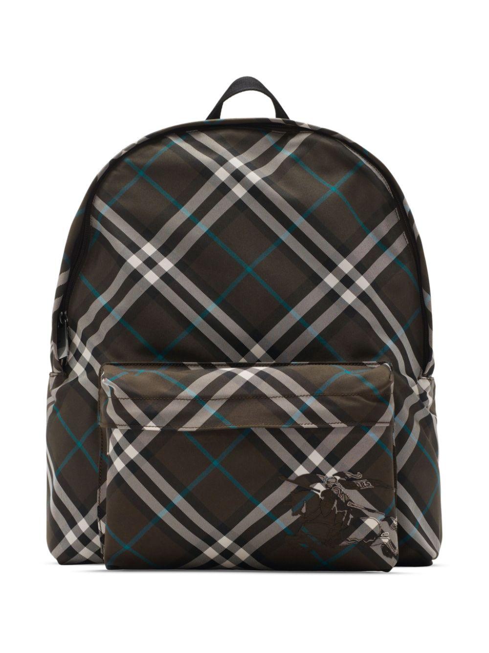 Burberry Vintage Check Backpack in Black for Men Lyst UK