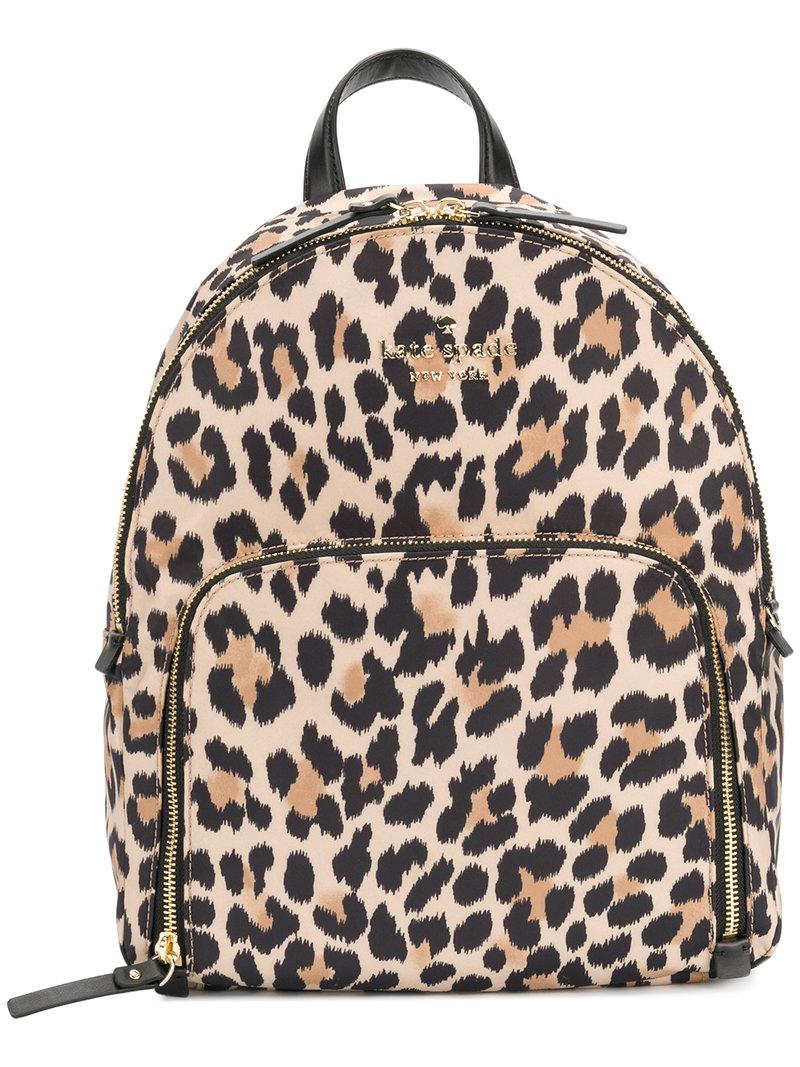 Kate Spade Leopard Print Backpack in 
