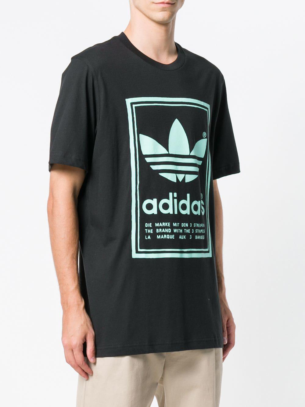 Adidas Originals Men's VINTAGE T-Shirt Black/Neon DJ2712 c T-Shirts