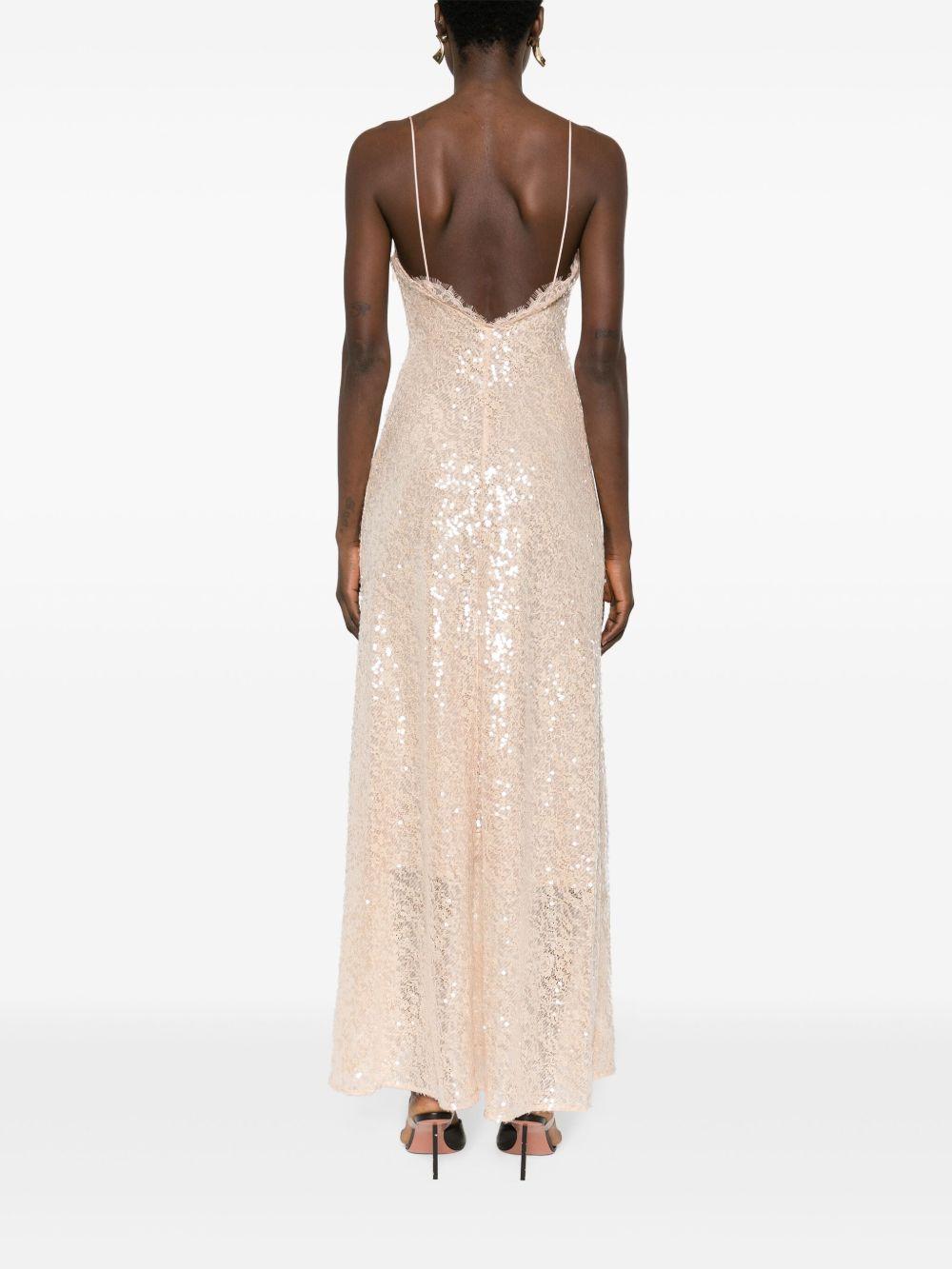 STAUD Kezia Sequinned Lace Dress in Natural | Lyst STAUD Kezia Sequinned Lace Dress in Natural | Lyst