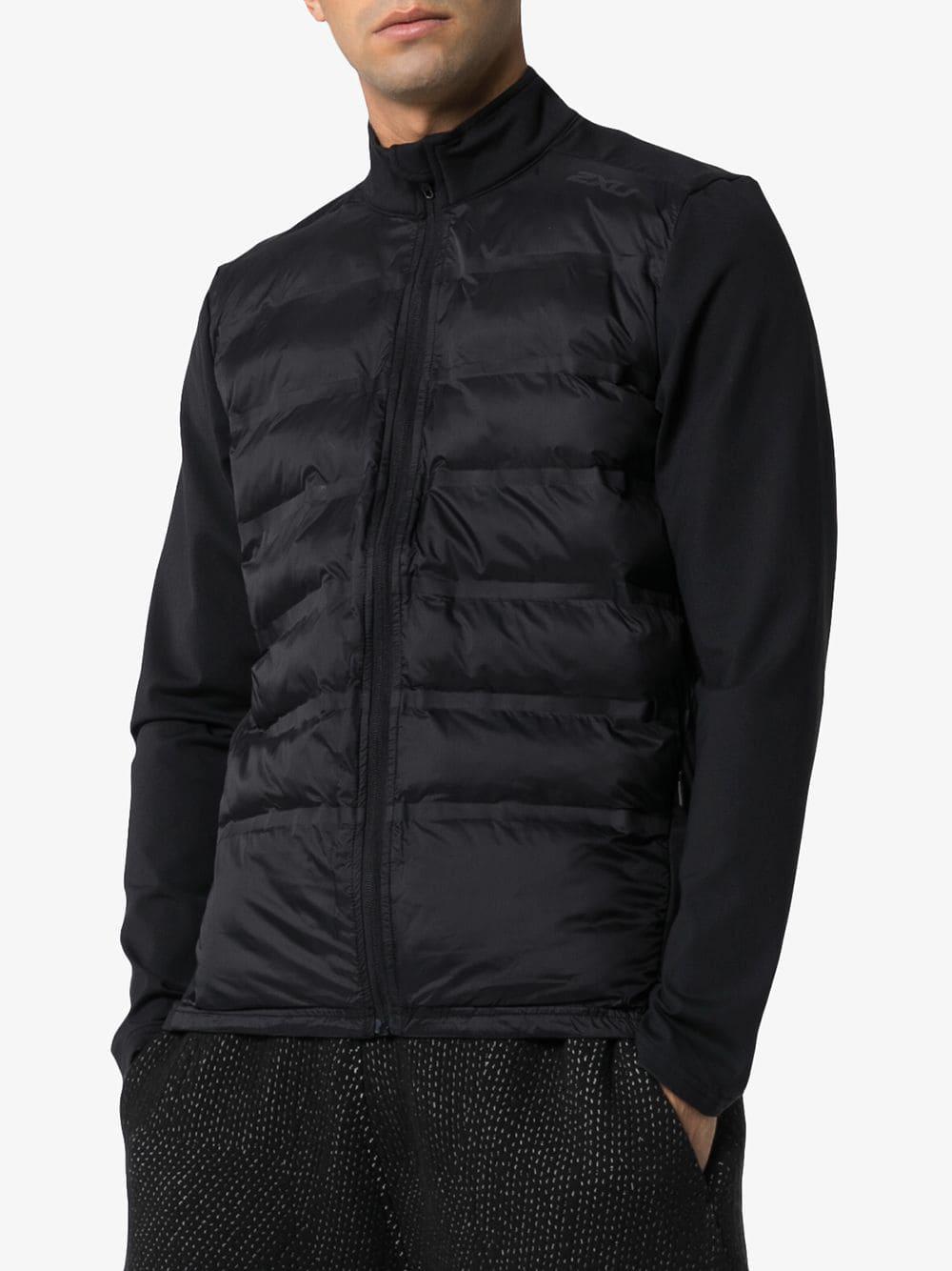 2XU Synthetic Heat Half-puffer Jacket in Black for Men - Lyst