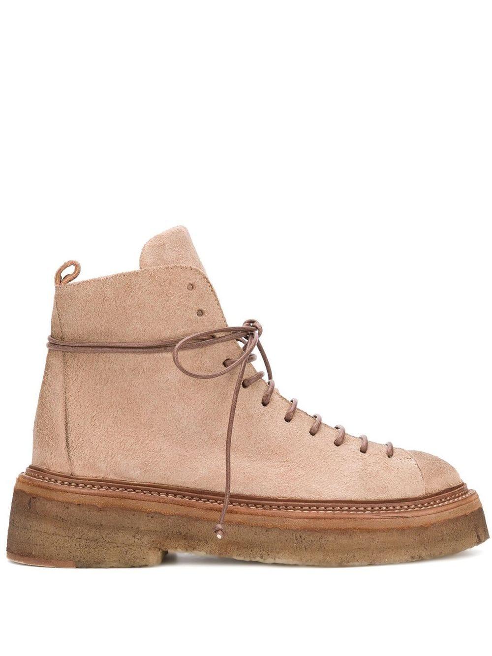 Marsèll Thick-sole Combat Boots in Brown - Lyst