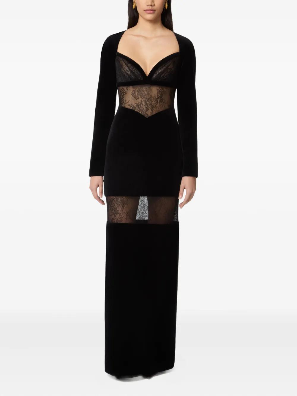 ワンピース NINA RICCI LONG DRESS WITH LACE INSERT Nina Ricci Dresses for Women | Online Sale up to 55% off | Lyst