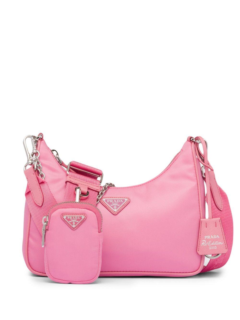 Alabaster Pink Prada Re-edition 2005 Re-nylon Bag