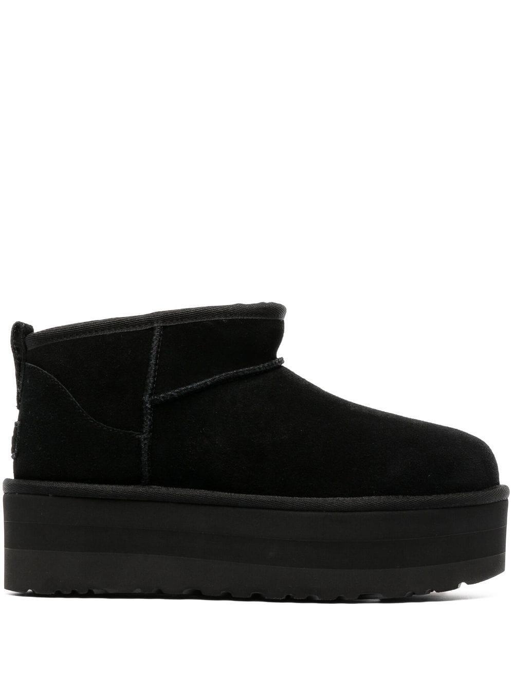 UGG Classic Ultra Mini Platform Boots in Black | Lyst