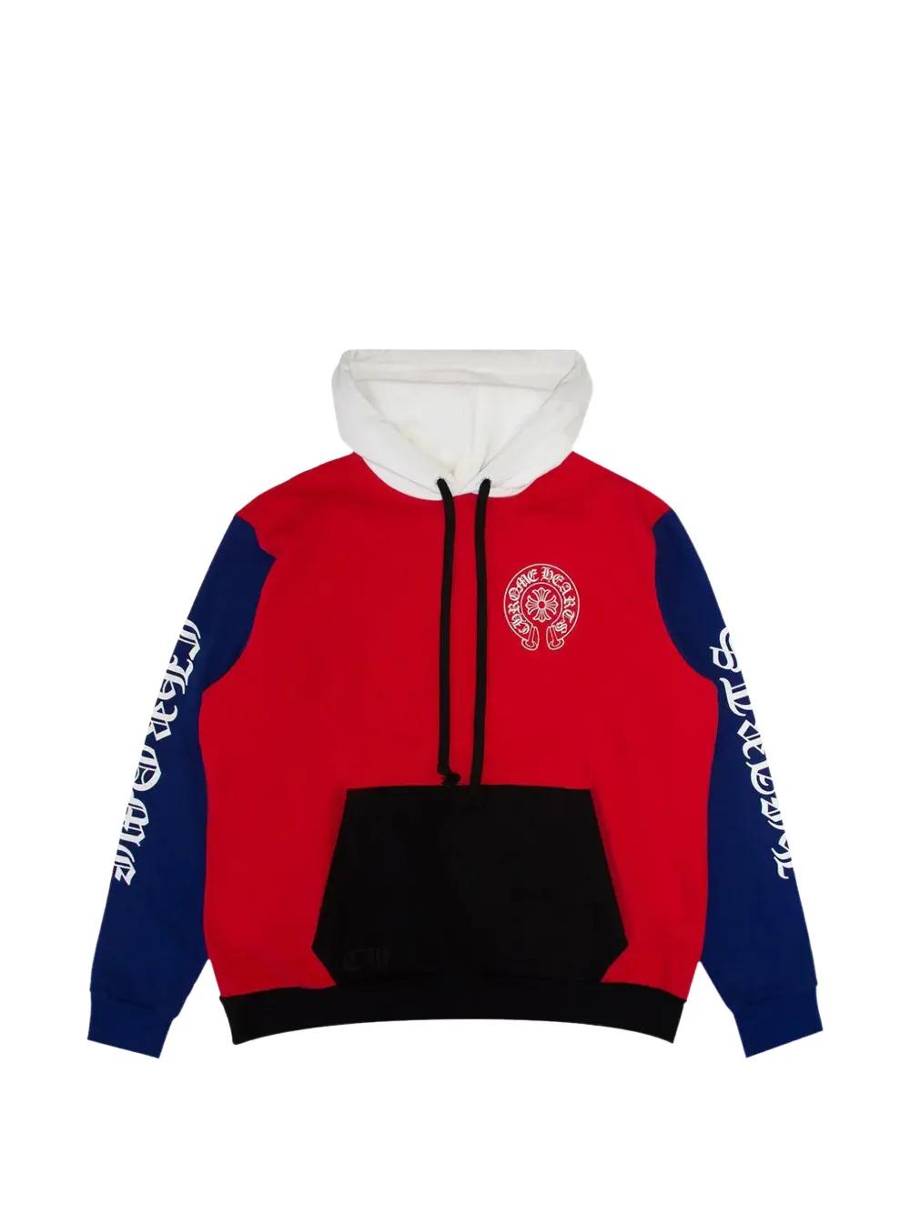 Sweat à Capuche Chrome Hearts Rouge - Taille L - Occasion Parfait état - Coton, Made In USA