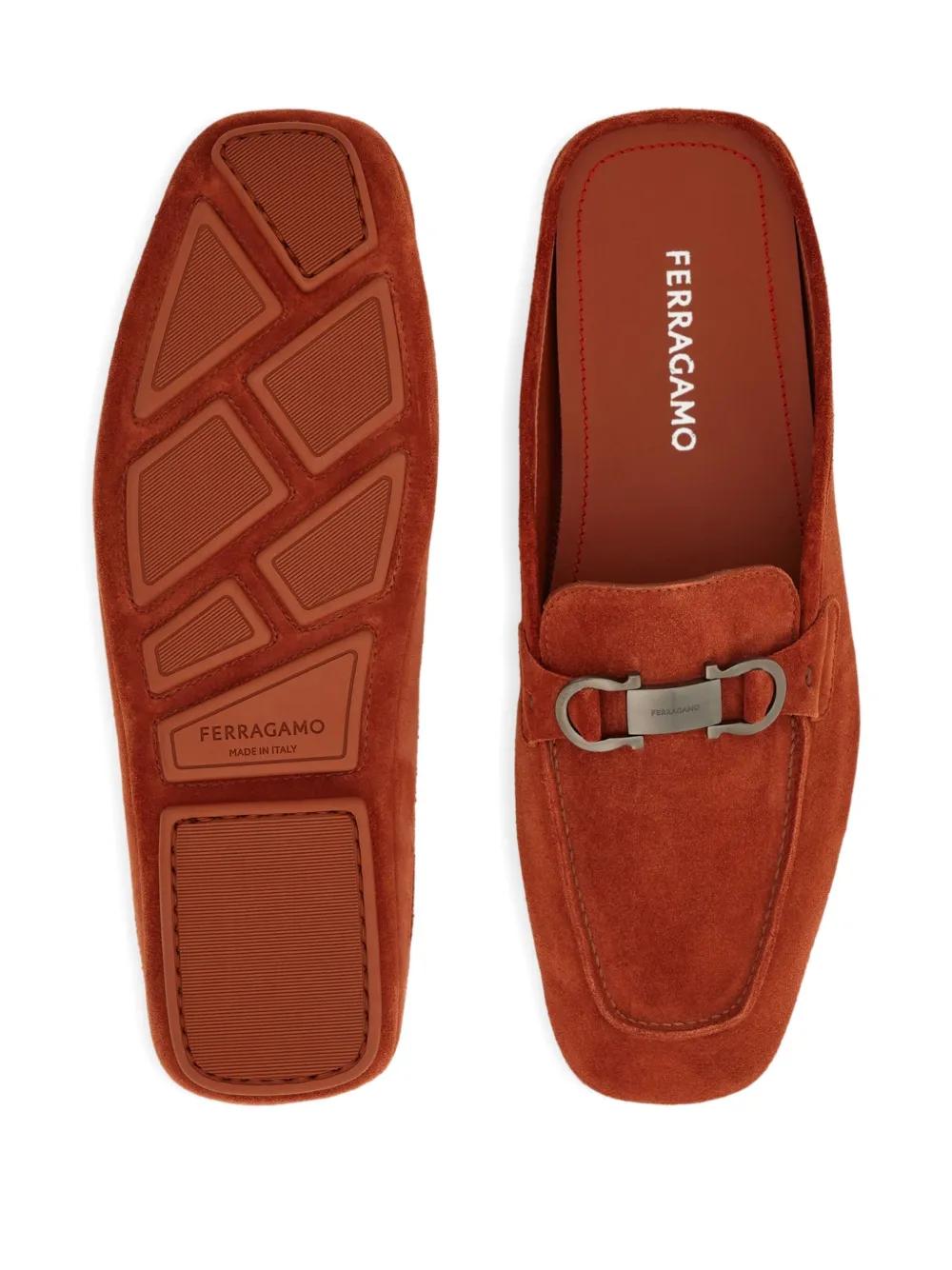 【SALVATORE FERRAGAMO】GANCINI SLIPPERS NIB Salvatore Ferragamo Gancini Groovy Pool Slides Slippers