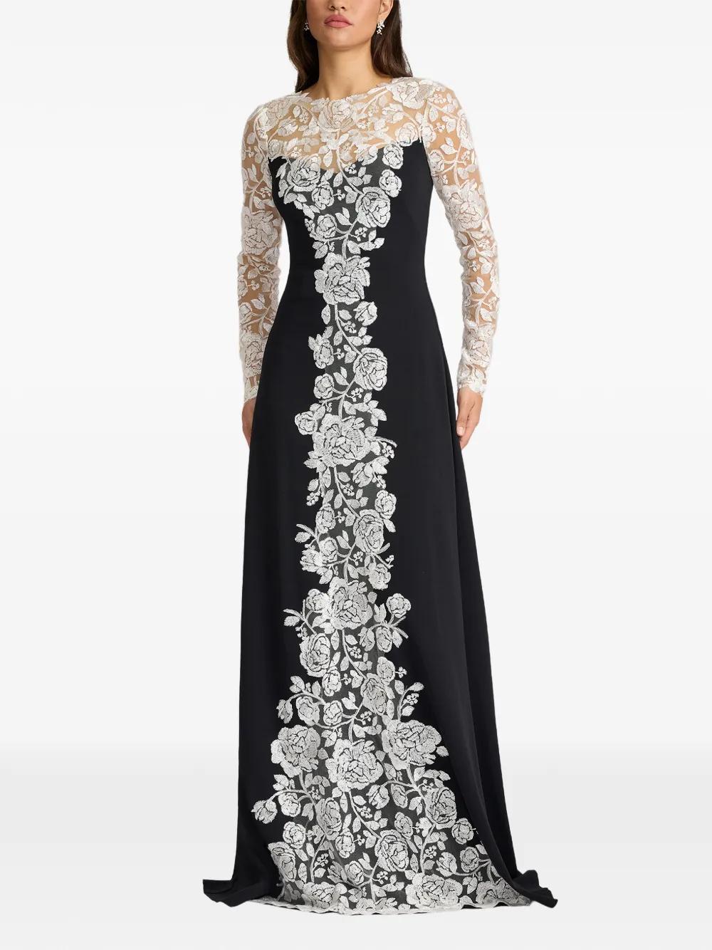 green emerald velvet dress Tadashi Shoji CAI18233MX main image 1