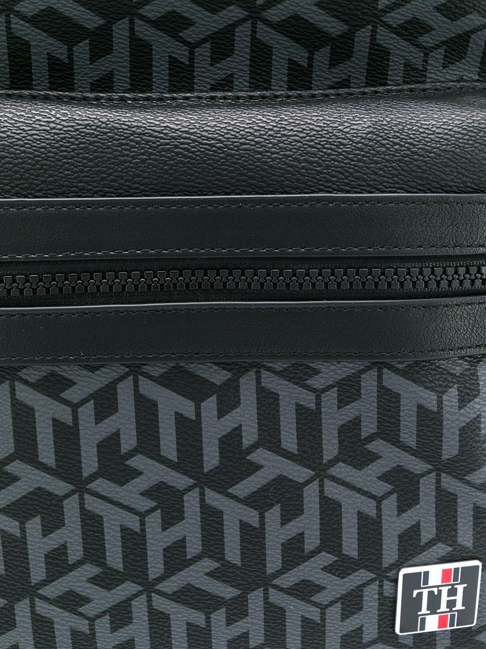 Tommy Hilfiger Monogram Logo Backpack in Black for Men