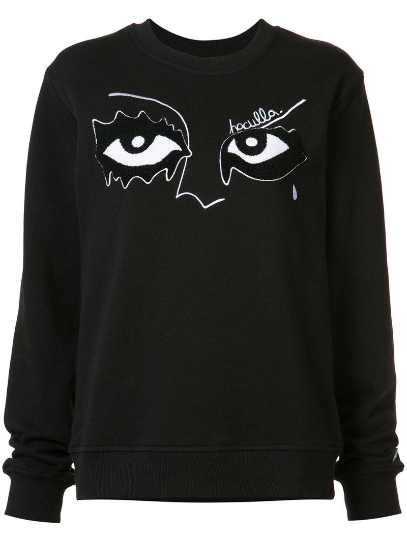 Lyst - Haculla Eye Embroidered Sweatshirt in Black