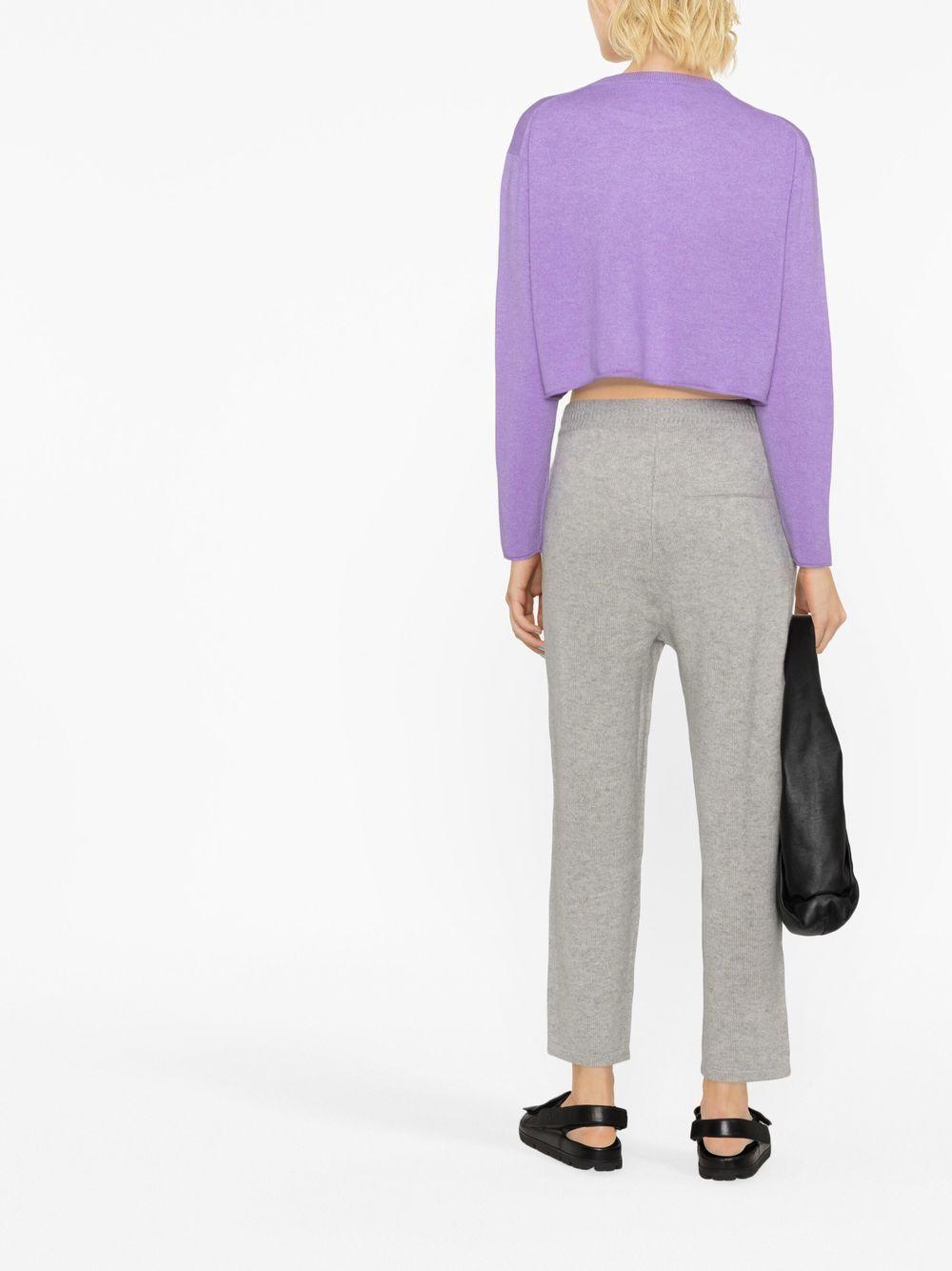 Lisa Yang Cashmere Straight-leg Trousers in Gray | Lyst