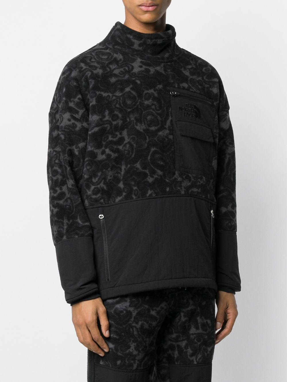 north face patterned fleece