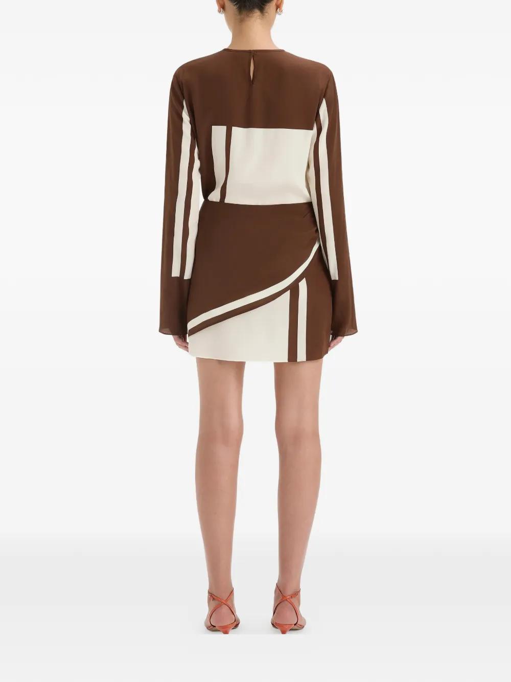 sir brown mini dress Sir the label sandrine tailored mini dress brown ABC Dress Hire