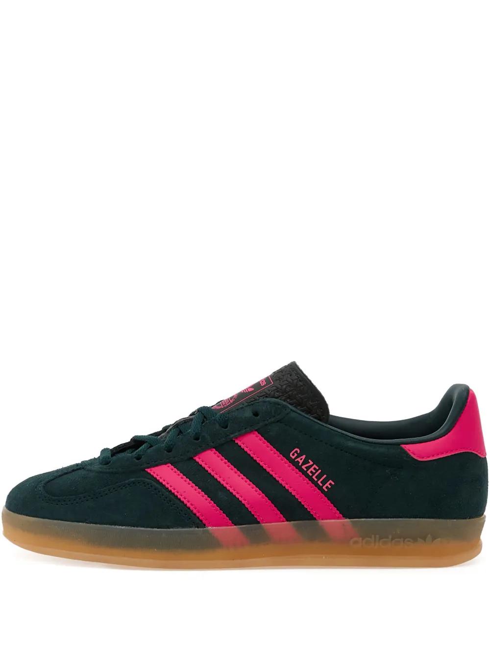 adidas Gazelle Indoor Striped Sneakers in Green | Lyst