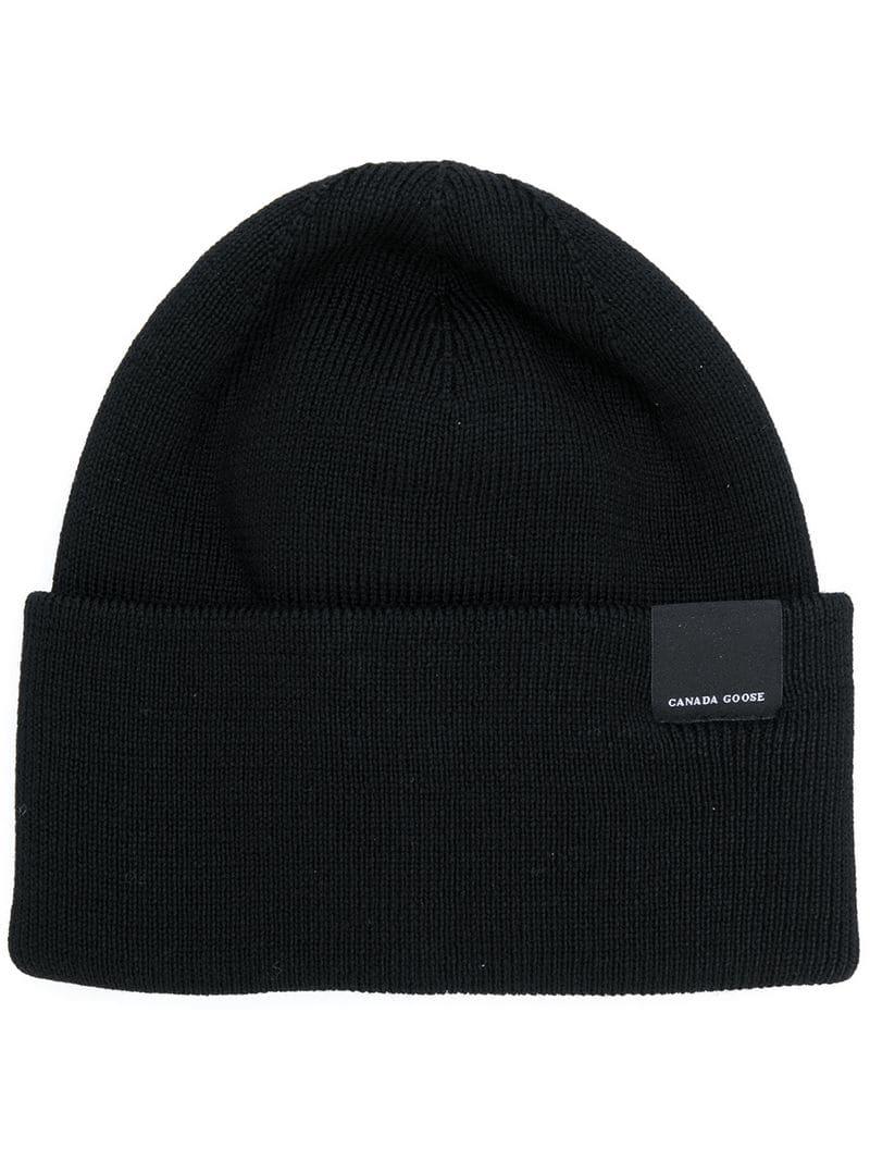 Canada Goose Wool Fitted Beanie in 