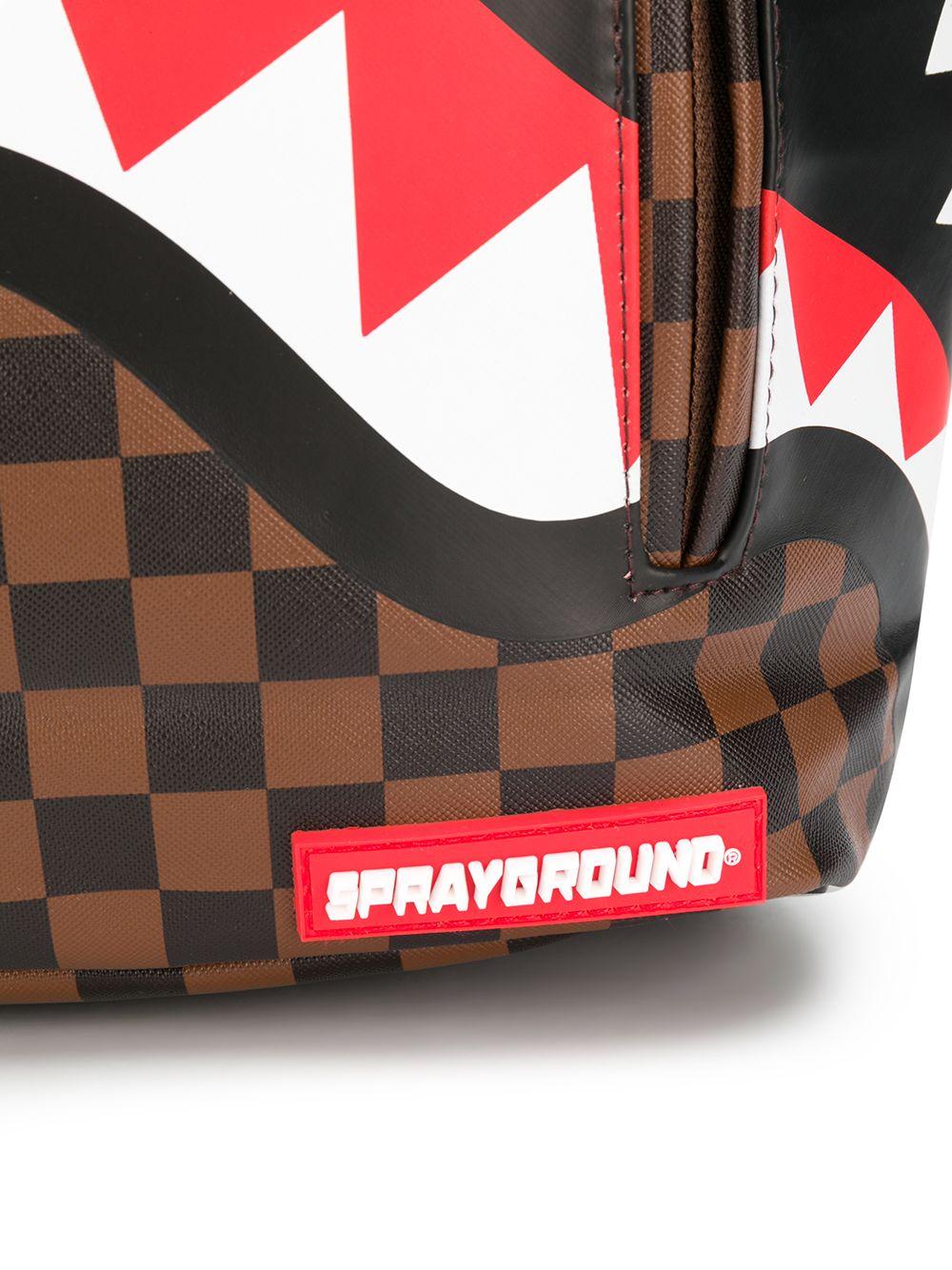 Sprayground - Sharks in Paris Painted Hard Luggage Brown