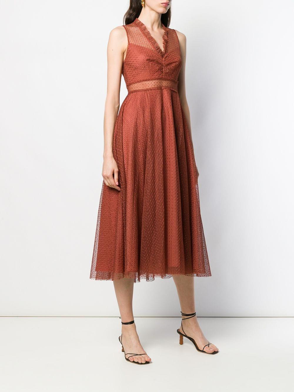Robe Cassy Sandro en coloris Orange Lyst